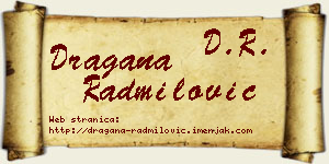 Dragana Radmilović vizit kartica